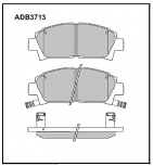 Дисковые передние тормозные колодки Allied Nippon ADB3713