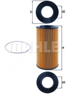 MAHLE Элемент фильтрующий масляного фильтра OX 434D ECO S0322 (HU 12 103 x)