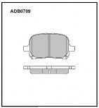 Дисковые передние тормозные колодки Allied Nippon ADB0709