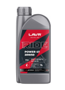 LAVR MOTO Моторное масло RIDE POWER 4T 20W50 SM, 1 л Ln7751 
