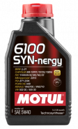 MOTUL 6100 Syn-nergy 5w40  SN, A3/B4   1 л (масло полусинтетическое) 107975
