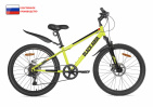 Велосипед BLACK AQUA Cross 1451 D 24" 6 SPD (РФ) (лимонный)
