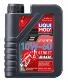 LIQUI MOLY Motorbike 4T Street Racing Synth 10w60  SL, MA2   1 л (масло синтетическое) 1525
