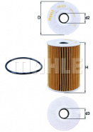 MAHLE Элемент фильтрующий масляного фильтра OX 415D ECO S0322 (HU 825 x)
