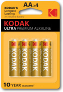 Эл-т питания Kodak LR6-4BL ULTRA PREMIUM  [ KAA-4 UD]