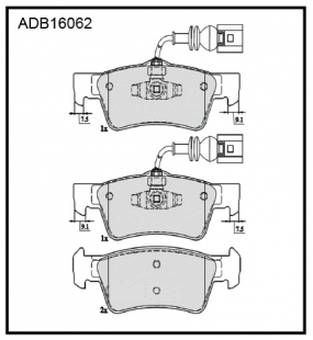 Дисковые задние тормозные колодки Allied Nippon ADB16062 фото 118112