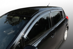 Дефлекторы на боковые стекла CORSAR Nissan Tiida III 2015-н.в.хетчбек/к-т 4шт/DEF00807 АКЦИЯ -40% фото 105714