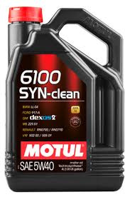 MOTUL 6100 Syn-clean 5w40  SN, C3  4 л (масло полусинтетическое) 107942 фото 109894