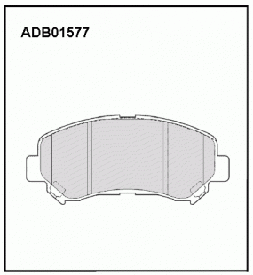 Дисковые передние тормозные колодки Allied Nippon ADB01577 фото 122914