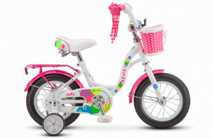 STELS Велосипед Jolly 12" (8" Белый/Розовый) арт. V010 фото 115444
