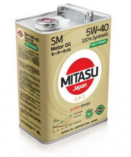 MITASU MOLY-TRIMER 5W40  SM/CF  4 л (масло синтетическое) фото 102230