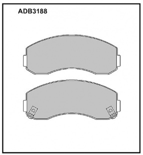 Дисковые передние тормозные колодки Allied Nippon ADB3188 фото 120402