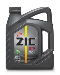 ZIC NEW X7 10w40 Diesel  CI-4/E7   6 л (масло синтетическое) фото 107320