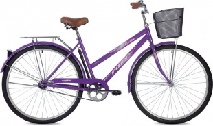 Велосипед FOXX 28" FIESTA фиолетовый, сталь, размер 20" + передняя корзина 154844 фото 117096