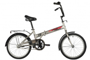Велосипед NOVATRACK 20" складной, TG30, серый, тормоз нож, двойной обод,сид.и руль комфор 146217 фото 116504