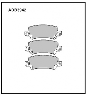 Дисковые задние тормозные колодки Allied Nippon ADB3942 фото 120443