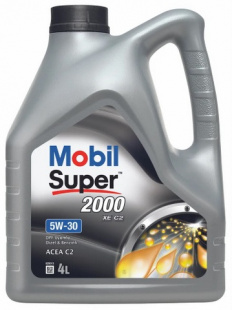MOBIL SUPER 2000 XE C2 5w30  4Л  (масло полусинтетическое) фото 120976