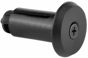 Заглушка ручек руля XH-B009 диаметром 16 мм, ПВХ черная (пара)  арт. 150274 фото 94030