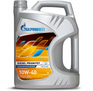 GAZPROMNEFT Diesel Prioritet 10w40  CH-4/SJ дизельное    5 л (масло полусинтетическое) фото 86957