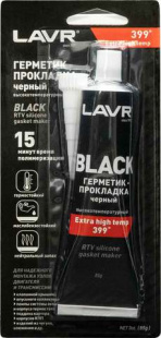 LAVR Герметик-прокладка черный высокотемпературный  85гр   LN1738 фото 82980