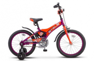 STELS Велосипед ORION 16 Jet  (9" Фиолетовый/оранжевый), арт. Z010 фото 87277