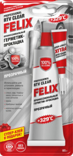 Герметик-прокладка FELIX серый 100 гр фото 83827