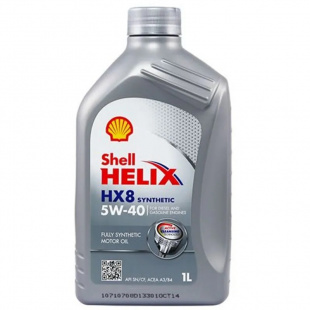 SHELL HELIX HX8 5w40  CF/SN , A3/B3/B4   1 л (масло синтетическое) фото 120263
