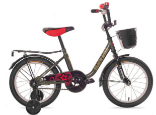 Велосипед BlackAqua 1404 с корзиной, хаки DK-1404 фото 99488