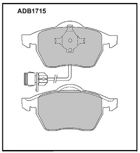 Дисковые передние тормозные колодки Allied Nippon ADB1715 фото 120377