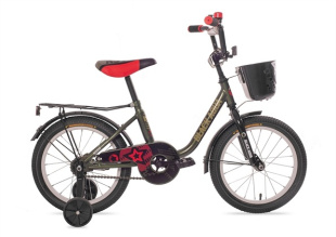 Велосипед BlackAqua 1604 с корзиной, хаки DK-1604 фото 126190
