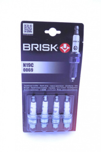 Свеча BRISK Super N19C "21" (блистер, короткая юбка) фото 88532