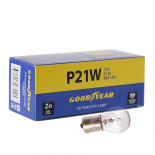 P21W 12V 21W GOODYEAR лампа накаливания автомобильная (BA15s коробка 10 шт)   GY012221 фото 85672