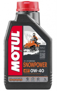 MOTUL SnowPower 4T 0w40  SN/SL, MA2   1 л (масло синтетическое) 105891 (Снегоходы) фото 114516