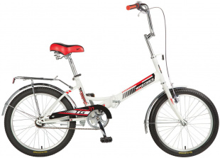 Велосипед NOVATRACK 20" складной, TG30, белый, торм 1руч и нож, двойной обод, сидение комфорт 140920 фото 99182