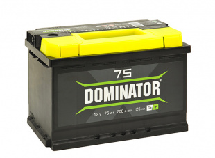 Аккумулятор Dominator 75 а/ч L  750А 276х175х190 фото 86809
