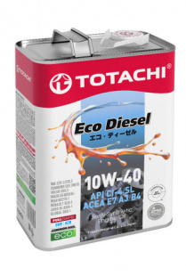 TOTACHI Eco Diesel 10w40  CI-4/CH-4/SL   4 л (масло полусинтетическое) фото 114561