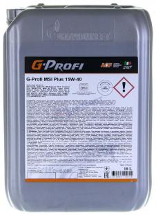 G-Profi MSI Plus 15w40 CI-4/SL 10 л (масло полусинтетическое) фото 86228