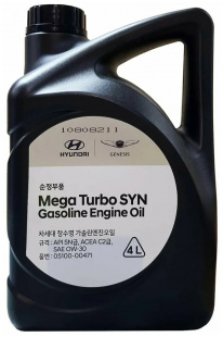 HYUNDAI 0W30 Mega Turbo SYN бензин 4л масло моторное  фото 122219