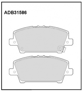 Дисковые передние тормозные колодки Allied Nippon ADB31586 фото 120395
