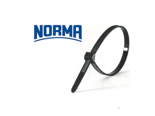 Стяжка пластиковая черная "Norma" 4,8х430 фото 86188