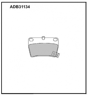 Дисковые задние тормозные колодки Allied Nippon ADB31134 фото 120381