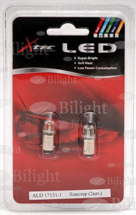Автомобильная лампа T4W 12V-4W (B9s) 1LED-DC T8,5 White (бл. 2шт) (ALD17131-1) фото 89723