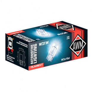 W21W 12v21w AWM лампа накаливания 10 шт  (W3X16D) фото 102372
