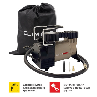 Компрессор автомобильный Clim Art CA-35L 35л/мин, сумка-мешок для хранения фото 126014