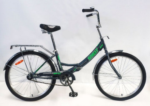 Велосипед BA Street Beat 141 24"; 1s (РФ) (серый-зеленый) YF-703CTR фото 123461
