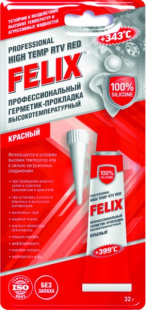 Герметик-прокладка профессиональный красный FELIX 32 гр фото 83489