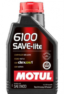 MOTUL 6100 Save-lite 0w20  SN/CF   1 л (масло моторное) 108002 фото 112934