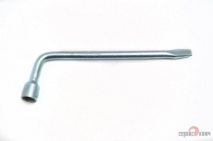 Балонный ключ 19мм с длинной ручкой кованый 375мм 77772 СЕРВИС КЛЮЧ фото 115801