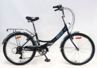 Велосипед BA Street Beat 1421 24"; 6s (РФ) (черный-голубой) YF-704VTR фото 125742