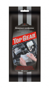 Влажные салфетки "TOP Gear" для рук антибактериальные (30шт) фото 86260